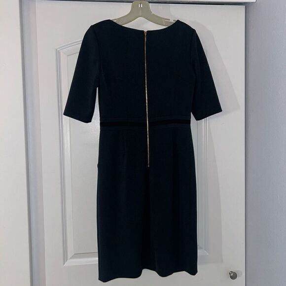 Tahari Arthur S. Levine Navy Blue Dress 4 - Picture 4 of 5